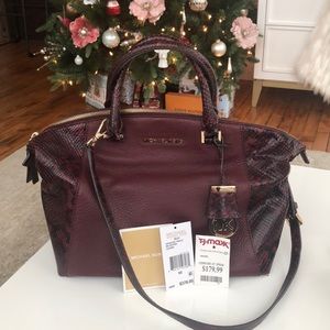 Authentic Michael Kors Riley Snakeskin Satchel